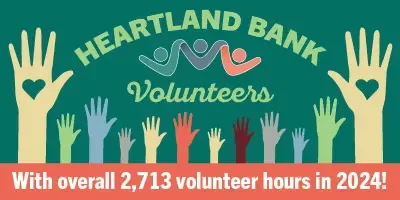 Heartland Bank Volunteers over 4,600 hours in 2022!